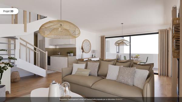 Appartement duplex avec terrasse rooftop - 3ème étage - 95.69m² - LA PALMYRE