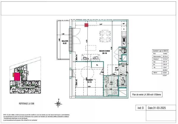 BLONVILLE-SUR-MER – appartement neuf 2 pièces 51 m² avec balcon