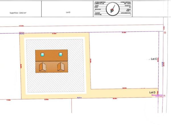 Terrain à vendre  1042 m2 NOGENT LE ROI - 28