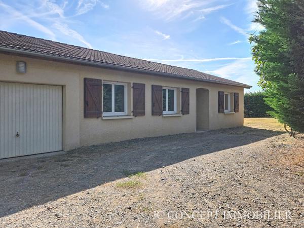 Maison plain pied 90 m² sur 850 m²