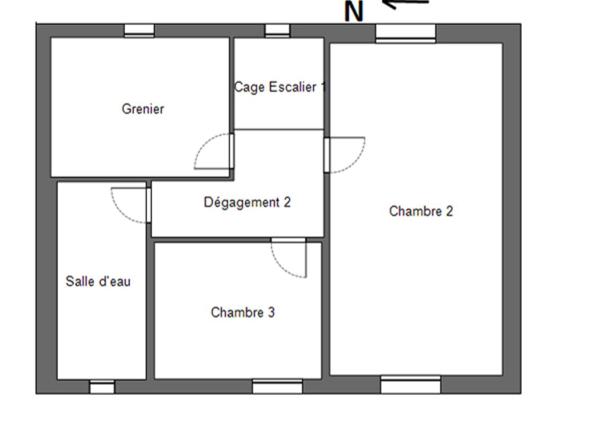 29520 Landeleau maison habitable mais travaux de rafraichissement 3 chambres sur 4380 m²