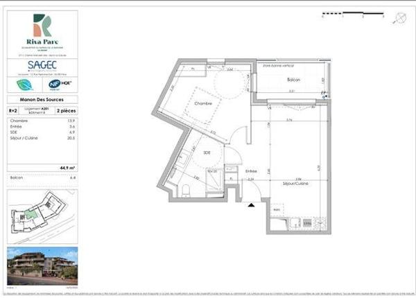 Maison à vendre 2 pièces 45 m² La Gaude