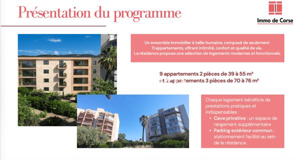 À vendre Appartement 2 pièces 54.7 m² - Ajaccio 20090