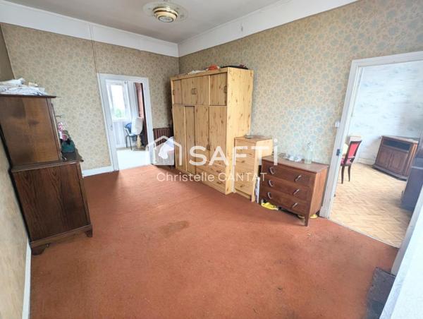 Maison de ville 104m², 5 pièces, 3 chambres, garage.