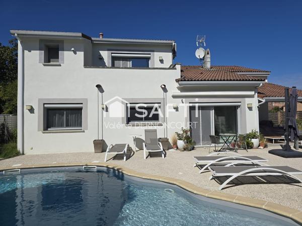 Maison familiale avec piscine, garage et dépendance