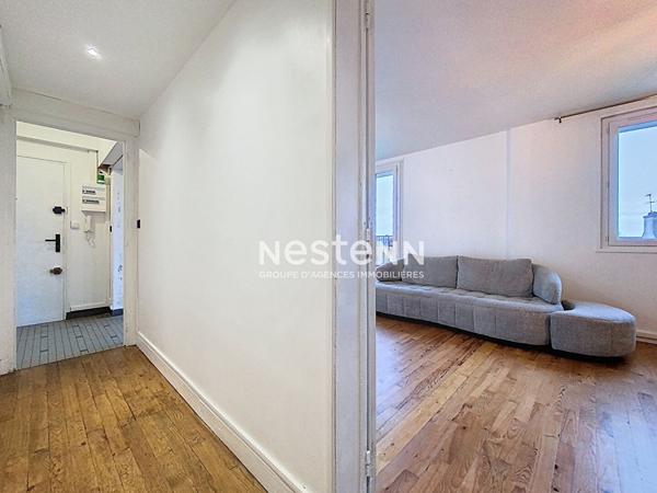 Appartement 57m², une chambre, proche commodités et place Saint Michel à pied