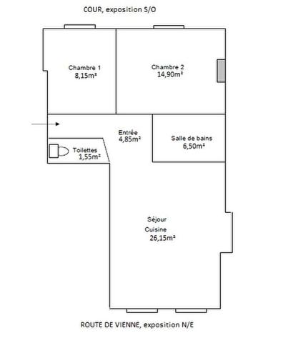 LYON 7 GARIBALDI / BERTHELOT - Appartement 3 pièces 62 m² à louer