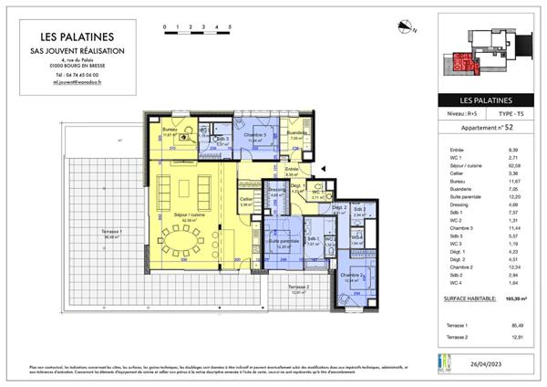 LES PALATINES centre Bourg-en-Bresse programme neuf