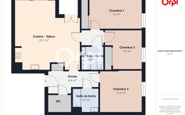 Appartement à vendre    4 pièces • 85,05 m2 Chaville