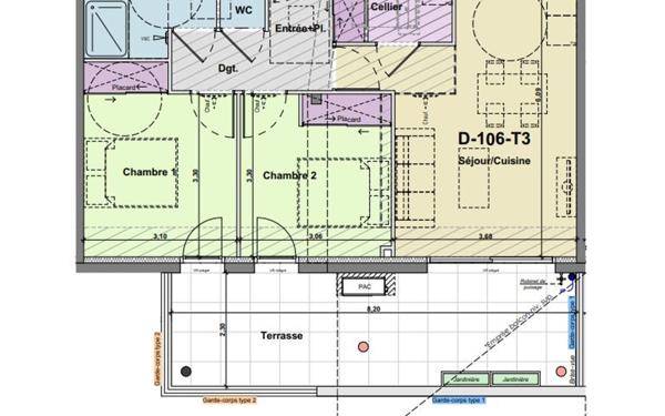 Appartement à vendre    3 pièces •  Narbonne