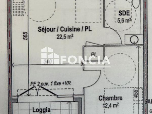 Location Appartement 2 pièces 40.2 m² - 574 RUE FRANCOIS CHAMBOVET Orange 84100