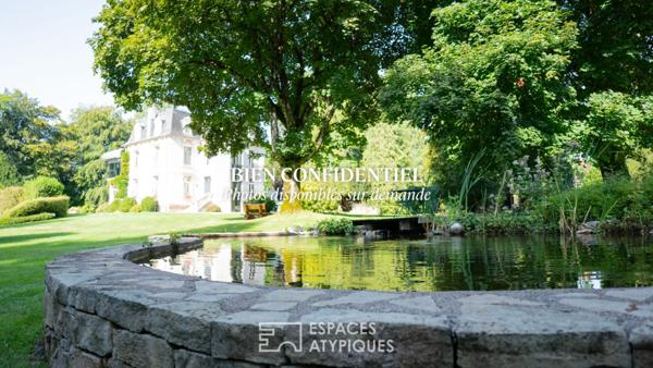 Domaine confidentiel avec parc, piscine et accès rivière