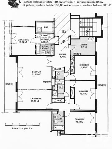 Appartement à vendre 6 pièces 133 m² Chaville