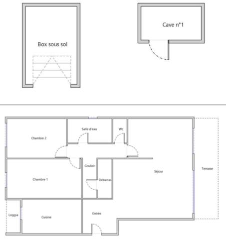 T3/4 BEL APPARTEMENT 90M2 AVEC JARDIN