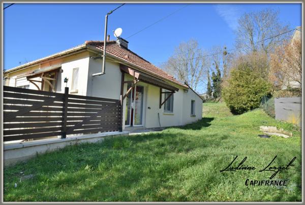 Maison à vendre 4 pièces de plain-pied Hameau de NEUILLY SAINT FRONT (02) - 86m2 habitables - 3 chambres- sous sol - Terrain 900m2 à la campagne