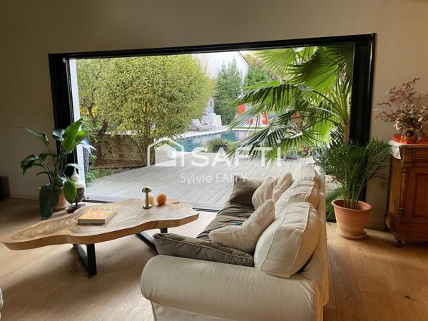 CENTRE VILLE ANDERNOS LES BAINS - maison principale 7 pièces - T3 indépendant - piscine - double garage