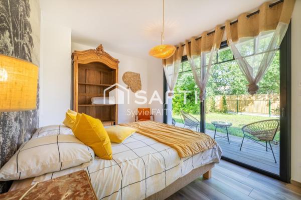 CENTRE VILLE ANDERNOS LES BAINS - maison principale 7 pièces - T3 indépendant - piscine - double garage