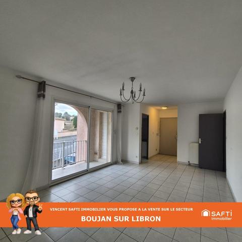 BOUJAN SUR LIBRON - APPARTEMENT T3 1ER ETAGE - 66 M² - PARKING