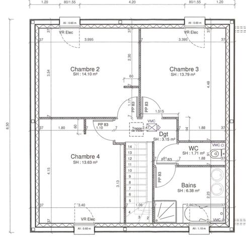 MAISON FAMILIALE NEUVE AVEC 5 CHAMBRES, GARAGE ET JARDIN CLÉ EN MAIN