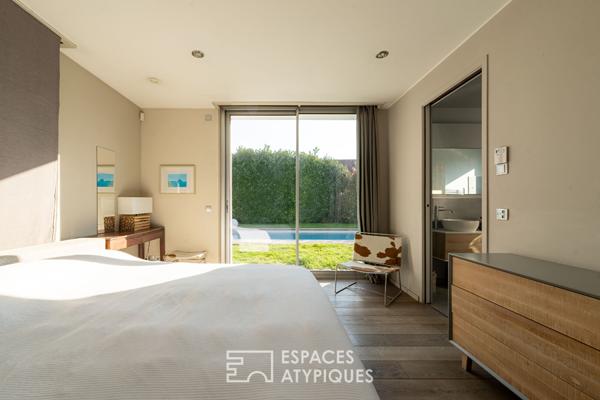 Maison d’architecte avec piscine