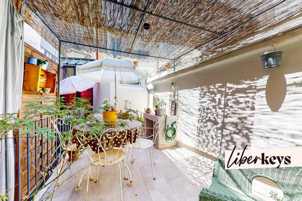 Aubagne centre T4 atypique ~87m² avec terrasse ~16m² et des rangements