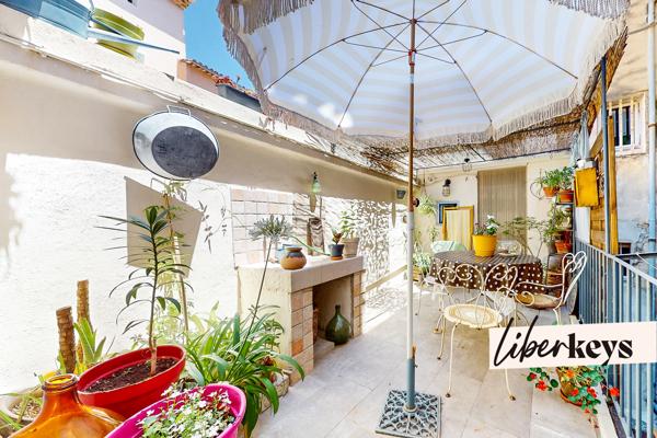 Aubagne centre T4 atypique ~87m² avec terrasse ~16m² et des rangements