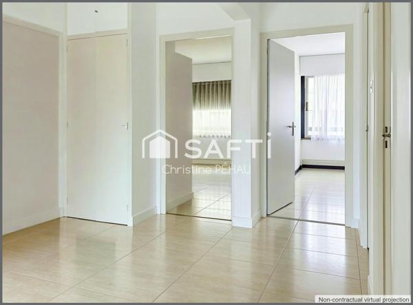 Appartement familial traversant et beau balcon