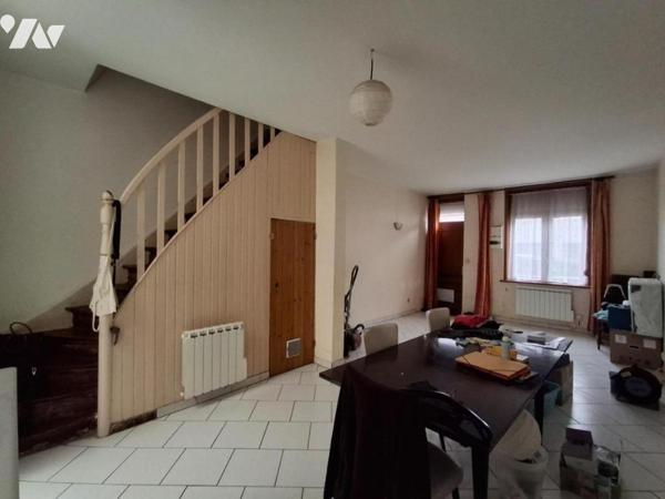 LILLE proche CHU EURASANTE Maison 83m² habitables -3 chambres -cave et grande  TERRASSE SUD