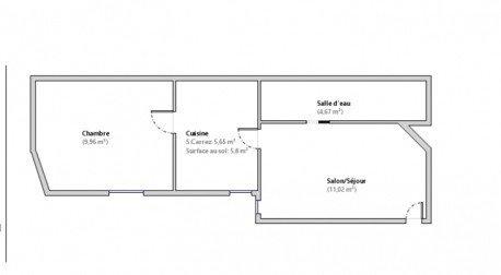 Appartement 2 pièces de 31 m² à Montreuil (93100)