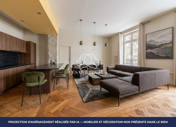 LYON 03 – Appartement 6 pièces de 153 m² avec balcon, caves et grenier