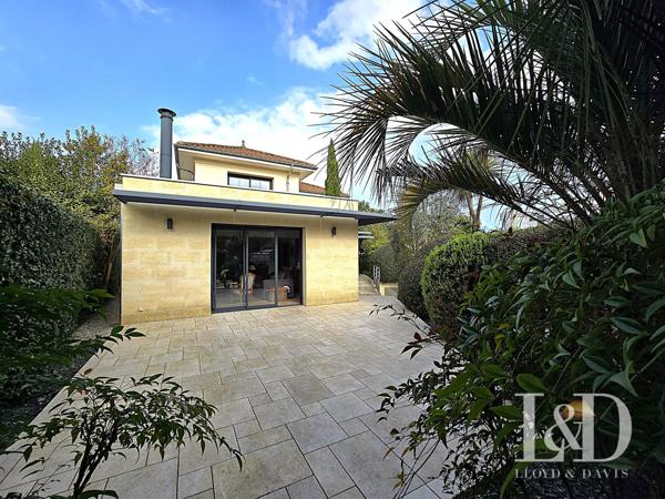 NOUVEAUTE - Bouscat centre -  Elégante contemporaine en pierre avec jardin et garage