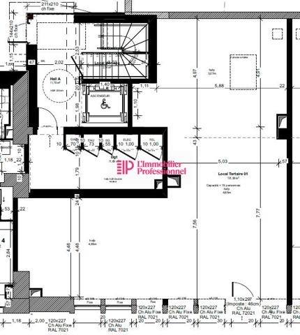BUREAUX - 102 M2 - QUIMPER CENTRE