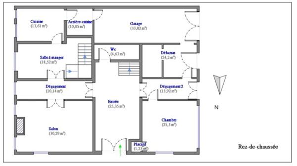 Bâtisse de caractère à colombages – 420 m² – terrain 1 350 m² – cœur de bastide MASSEUBE