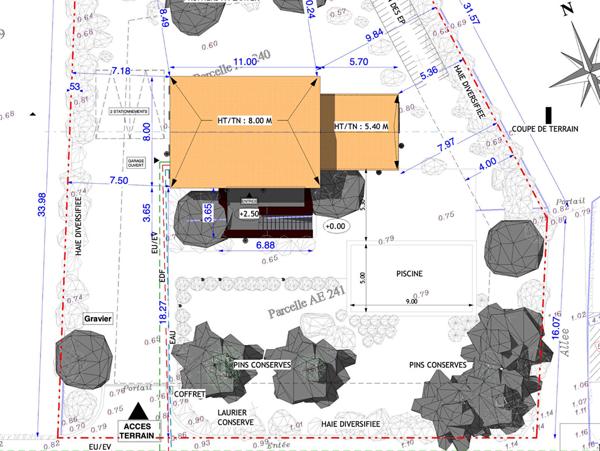 Terrain constructible (Villas ou Collectif) Saint Florent Centre Ville