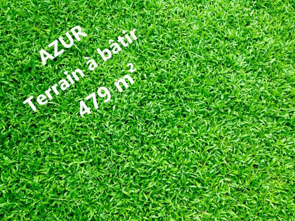 Terrain à bâtir AZUR 479m² pour 160m² d'emprise au sol