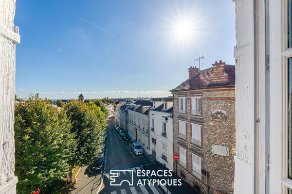 Alliance du XVIIIe avec jardin et studio indépendant au coeur de Deuil-la-Barre
