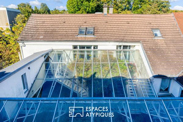 Alliance du XVIIIe avec jardin et studio indépendant au coeur de Deuil-la-Barre