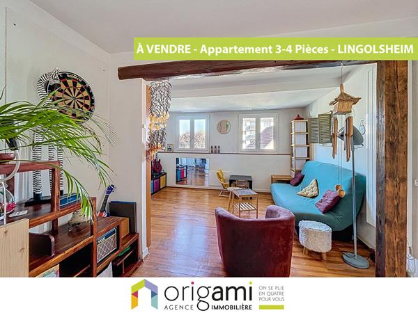 A découvrir chez ORIGAMI - Appartement 3/4P à vendre à LINGOLSHEIM Lingolsheim A découvrir chez ORIGAMI - Appartement 3/4P à vendre à LINGOLSHEIM Lingolsheim