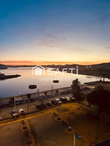 Dernier étage, vue mer panoramique et balnéo face à l’horizon – Investissement clé en main à La Seyne-sur-Mer.