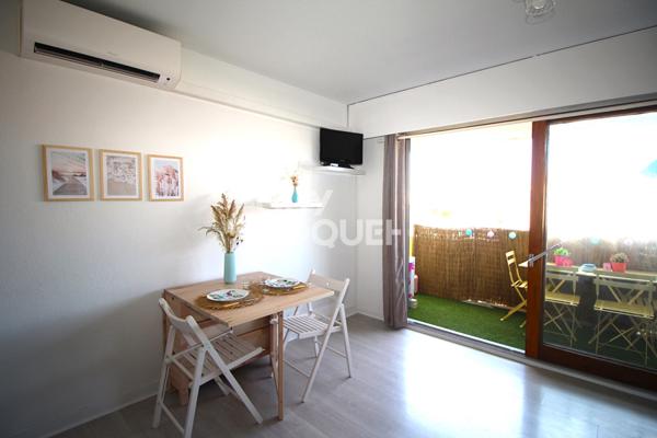 À louer ? Studio meublé à Canet-en-Roussillon, disponible de septembre à juin.