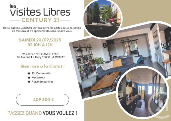 Appartement à vendre  3 pièces - 82,82 m2 LA CIOTAT - 13