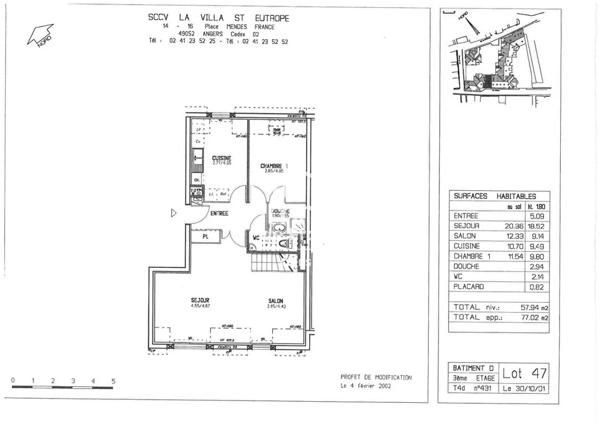 Appartement à vendre à Angers (49100)