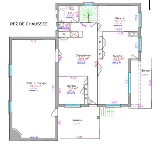 Maison de 250m2 + sous-sol de 80m2