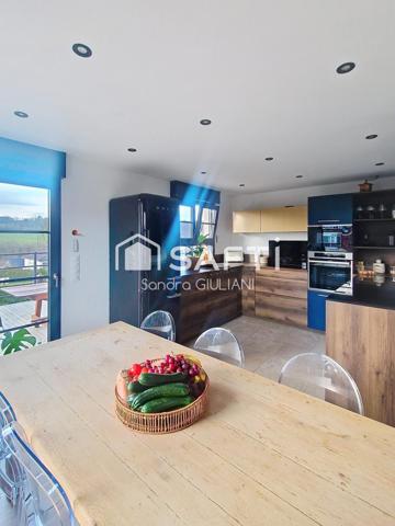 Maison individuelle de plain-pied élevée sur sous-sol entièrement rénovée !