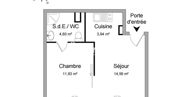Location Appartement 2 pièces 35.03 m² - Bayonne 64100