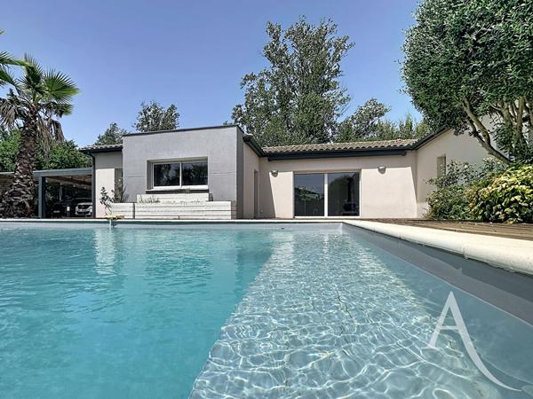 Villa contemporaine Plain pied- 172m² - Piscine - Terrain 1230 m²