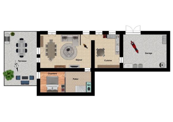 Maison de village 113 m² à Valence-en-Poitou 86700