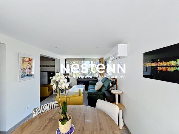 Appartement Cassis 4 pièces, 80 m2 au calme absolu avec vue mer, terrasse, stationnement facile