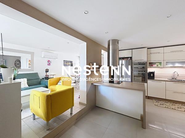 Appartement Cassis 4 pièces, 80 m2 au calme absolu avec vue mer, terrasse, stationnement facile