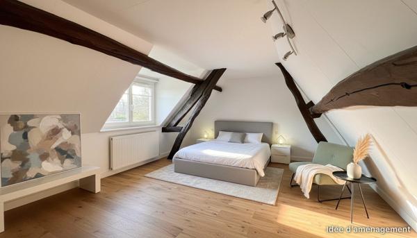 Yerville- Longère de 145 m2 4 chambres avec Vie de plain-pied